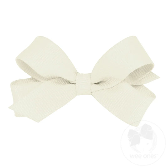 Tiny Solid Grosgrain Basic Bow