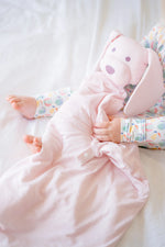 Pink Mini Stripe Dog Lovey Blanket