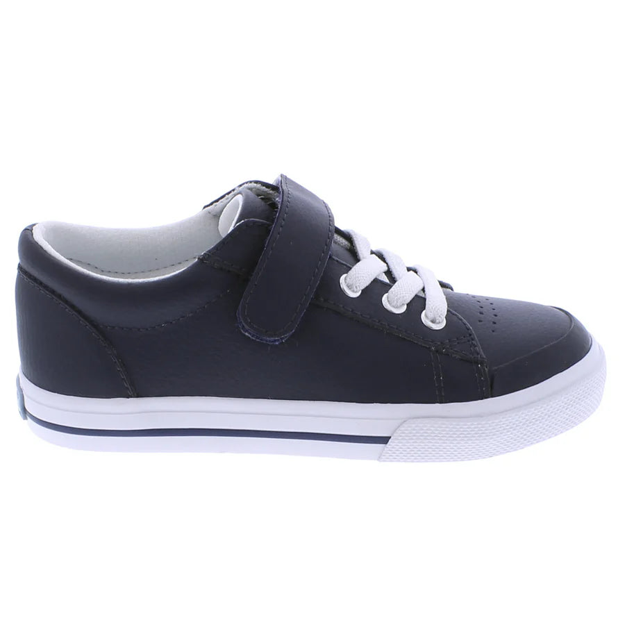 Reese Navy Leather Sneaker