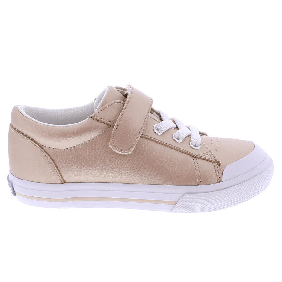 Reese Rose Gold Leather Sneaker