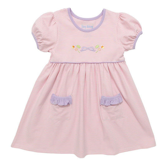 Halloween Candy Dress Pink Stripe