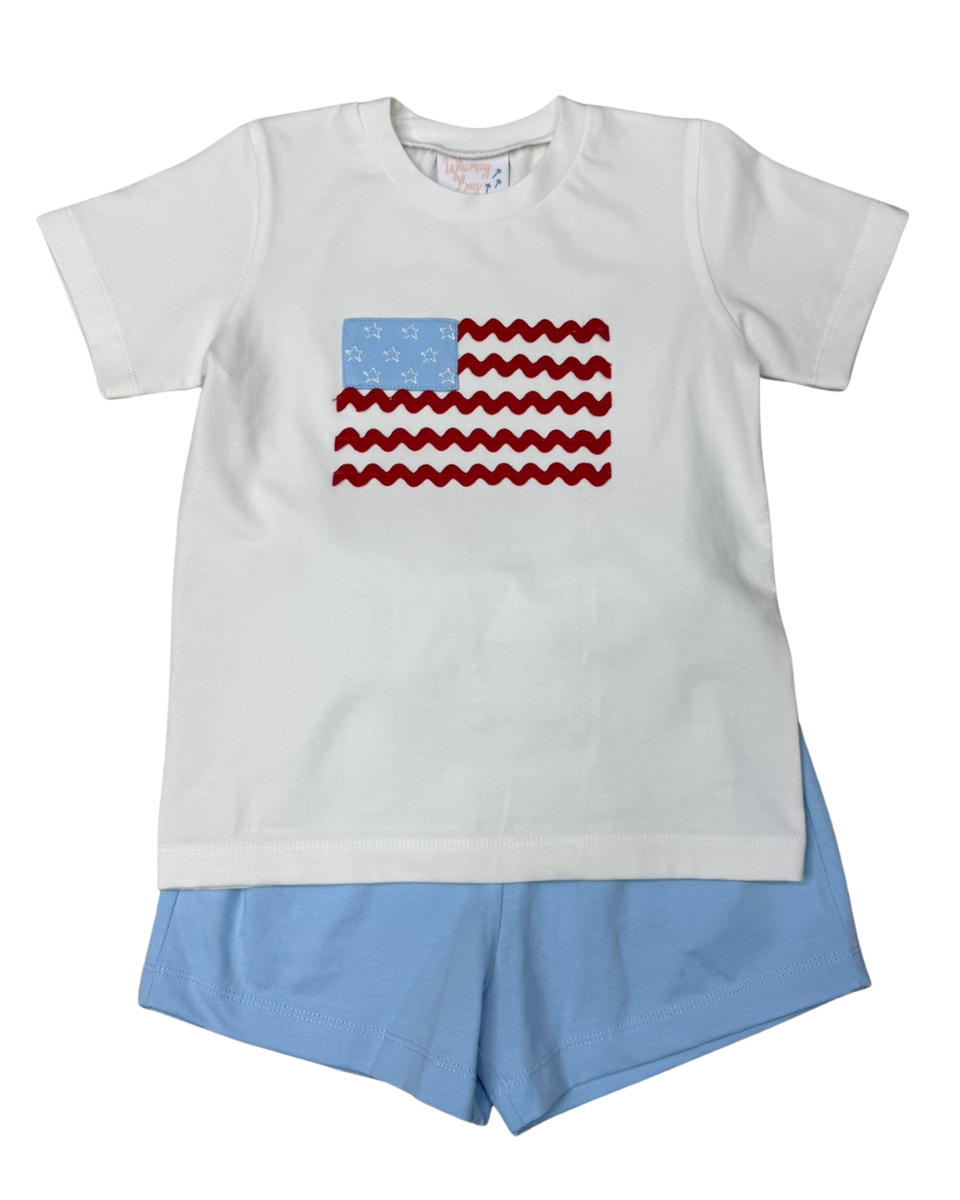 Ric Rac & Stars Boy Short Set