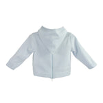 Blue Back Zip Hooded Sweater