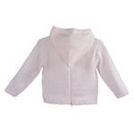 Pink Back Zip Hooded Sweater