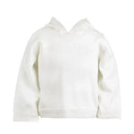 White Back Zip Hooded Sweater