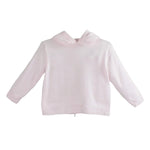 Pink Back Zip Hooded Sweater