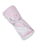 Beary Plaid Pink Hooded Towel w/Mitt Set