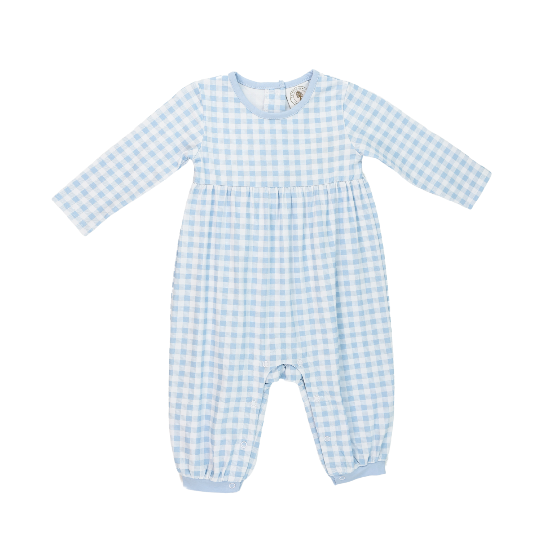 Pre-Order Blue Gingham Porter Playsuit