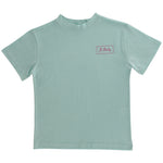 Crab on Seaglass Girls SS Logo Tee