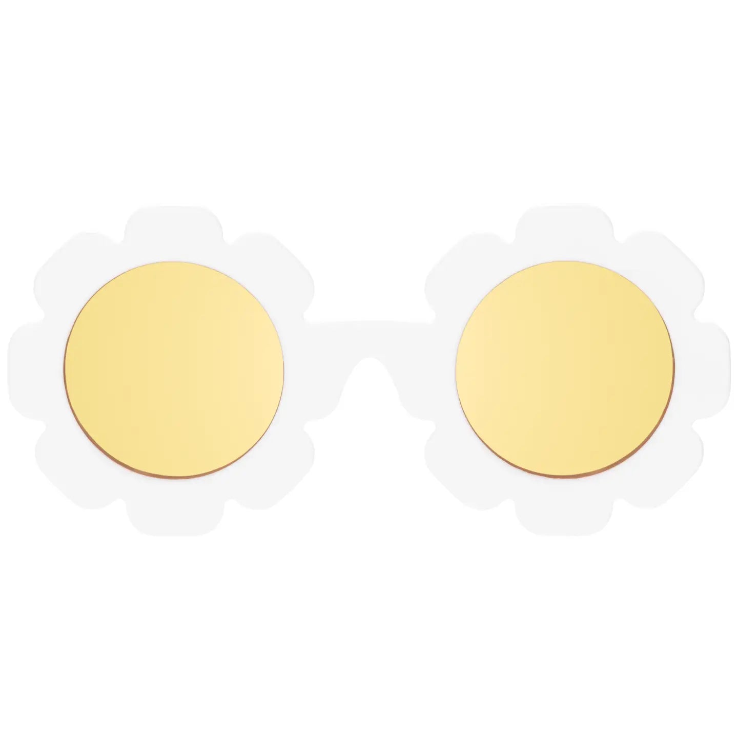 Daisy Flower Sunglasses w/ Yellow Mirrored Lenses