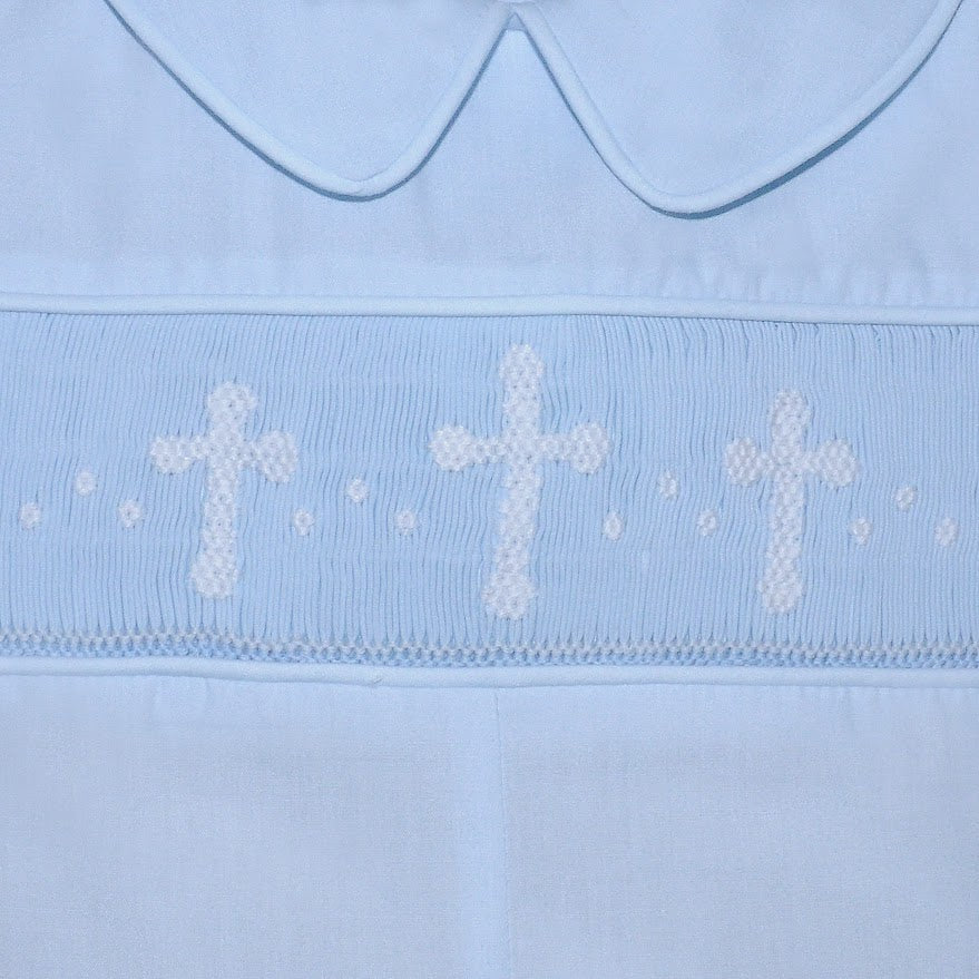 Blue Madison Cross Short Set