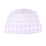 Baby Checks Hat Pink