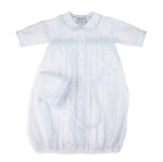 Boy Dot Embroidered Take Me Home Gown & Hat