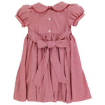 Pre-Order Red Christmas Check Geometric Dress