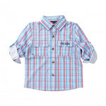 Patriotic Plaid Founders Kids Fishing Shirt