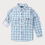 Founders LS Fishing Shirt Cashmere Blue Plaid