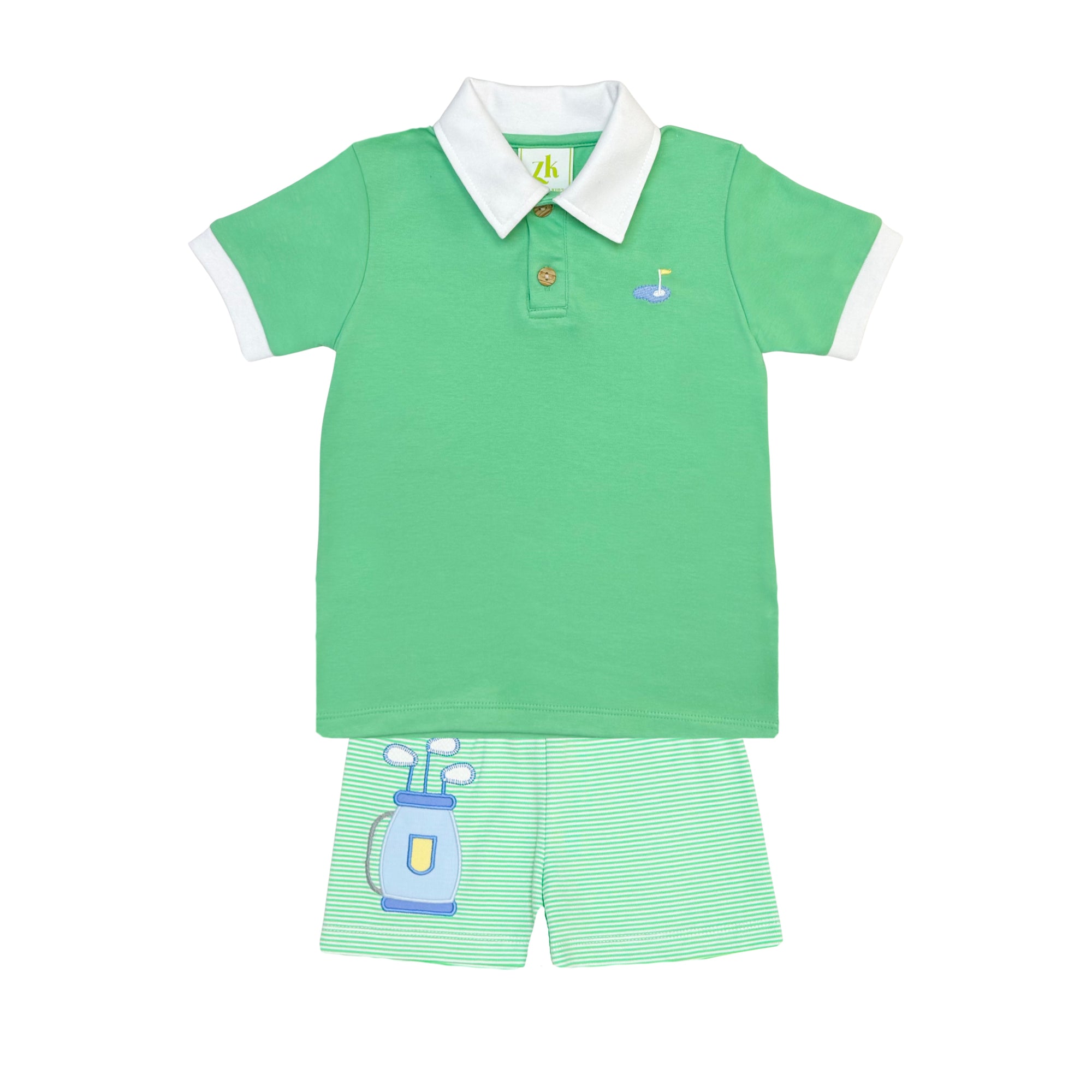 Golf Ian Polo Short Set Covington Green