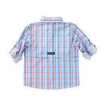 Patriotic Plaid Founders Kids Fishing Shirt