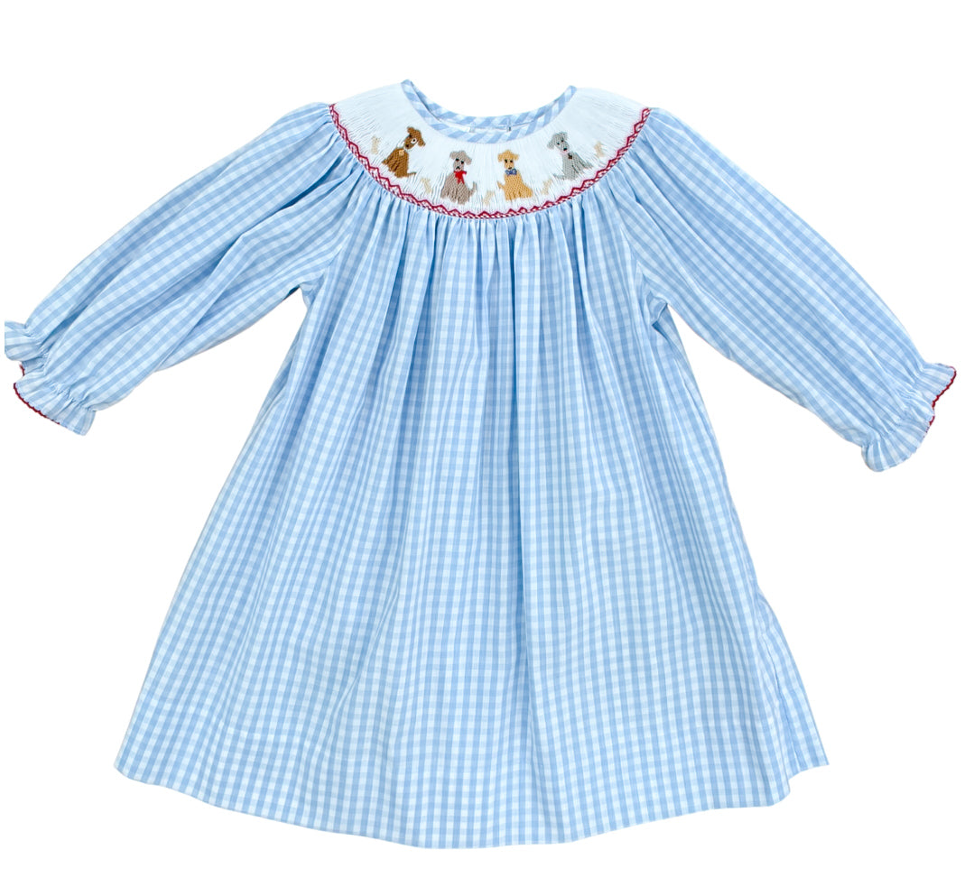 Puppies LS Smocked Bishop