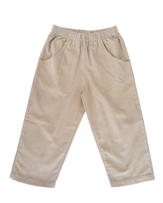 Sand Corduroy Pants w/Pockets