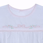 White w/ Pink Levi Girl Daygown