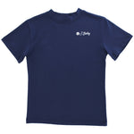 Baseball On Navy SS Logo Tee