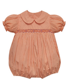 Tiger Orange/Purple Smocked Girl Bubble