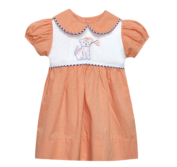 Tiger w/Flag Orange/Purple Dress