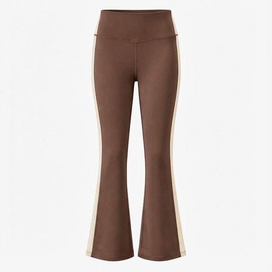 Lollie Flare Leggings Brown/Cream