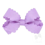 Mini Scallop Edge Grosgrain Bow