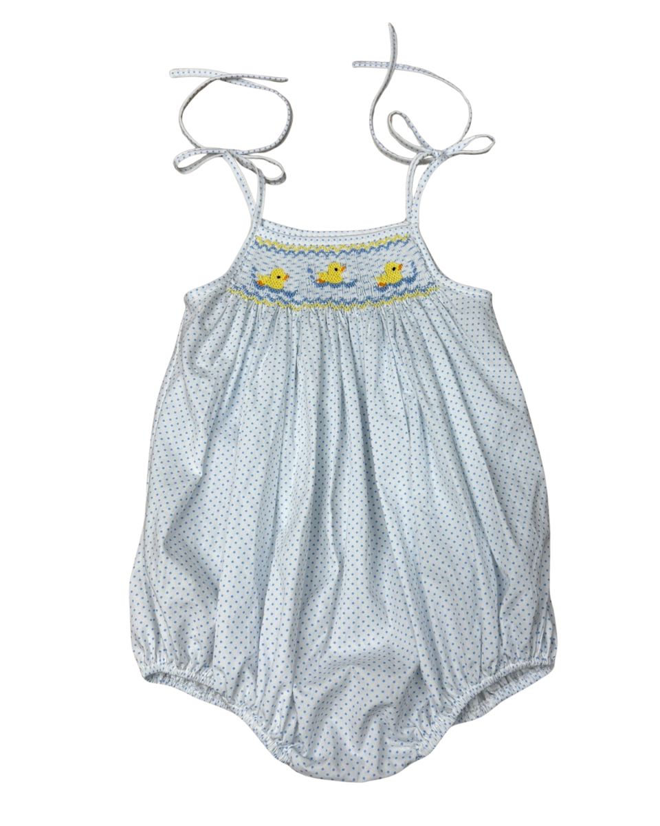 Darling Duckling Smocked Tie Bubble