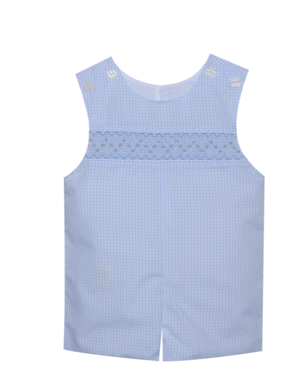 Blue Hayes Windowpane Smocked Shortall