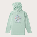 Girl's Pro Performance Hoodie T-shirt Mist Green
