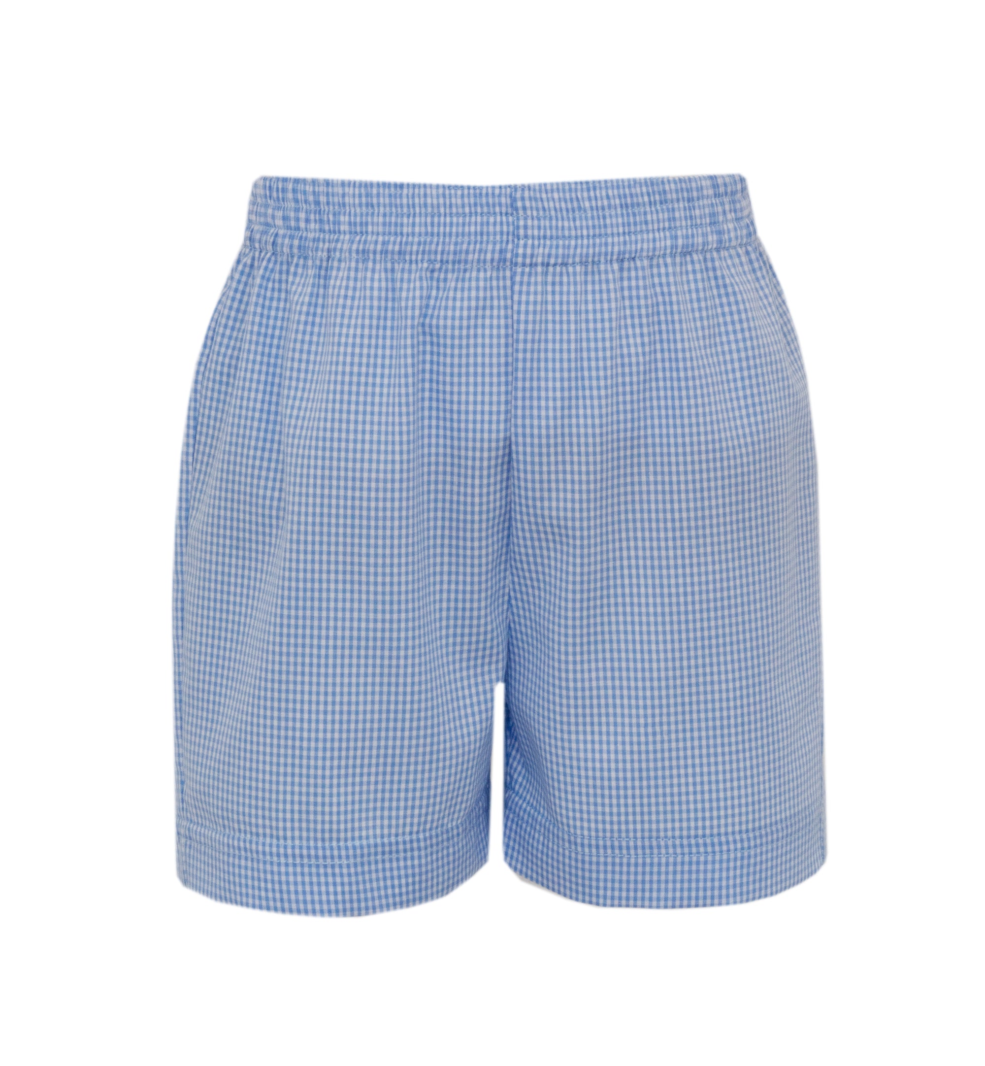 Boats Periwinkle Gingham Short Set