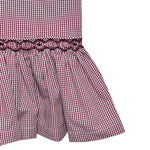 Gamecock Garnet/Black Smocked Drop Waist Dress
