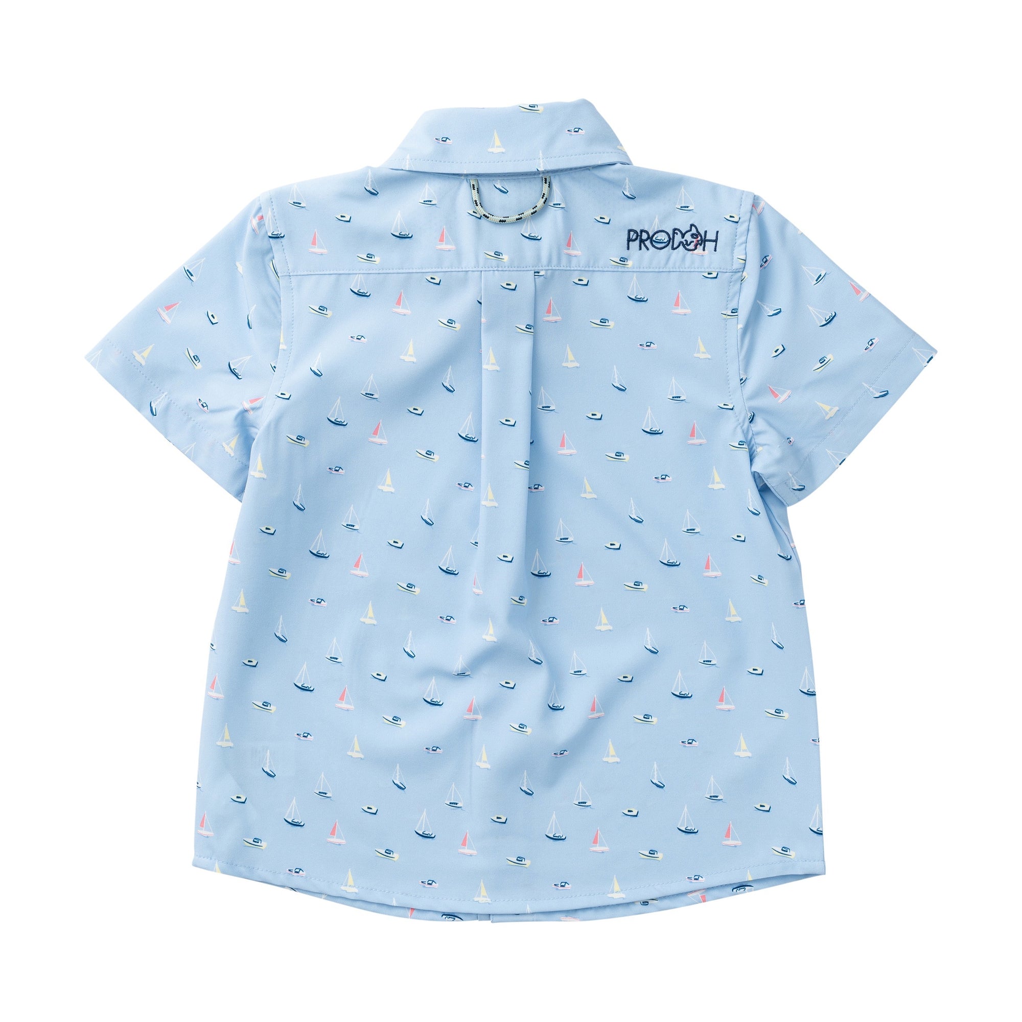 Windsurfer Boats in the Bay Print SS Fishing Shirt