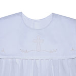 White Ellis Cross Boy Romper
