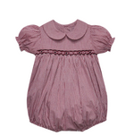 Gamecock Garnet/Black Smocked Girl Bubble