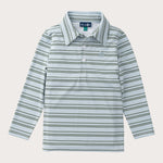 Pro Performance LS Polo Arona Camping Green Stripe