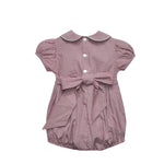 Gamecock Garnet/Black Smocked Girl Bubble