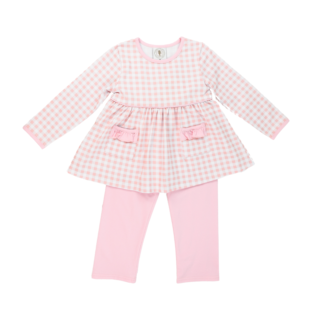 Pre-Order Pink Gingham Londyn Legging Set