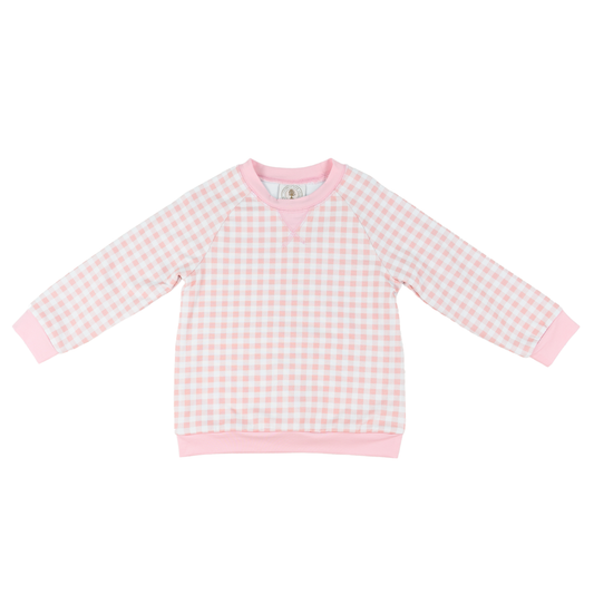 Pink Gingham Palmer Pullover