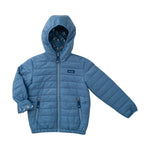 Boy's Hooded Puffer Jacket Copen Blue