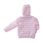 Girl's Hooded Puffer Jacket Pink Tulle