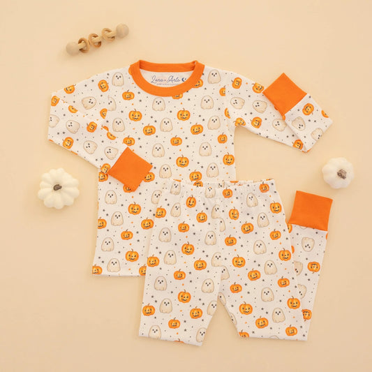 Pumpkin and Boo Long Pajamas