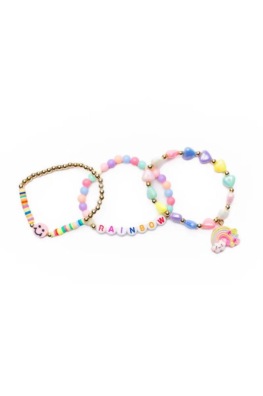 Rainbow Smiles 3Pc Bracelet Set