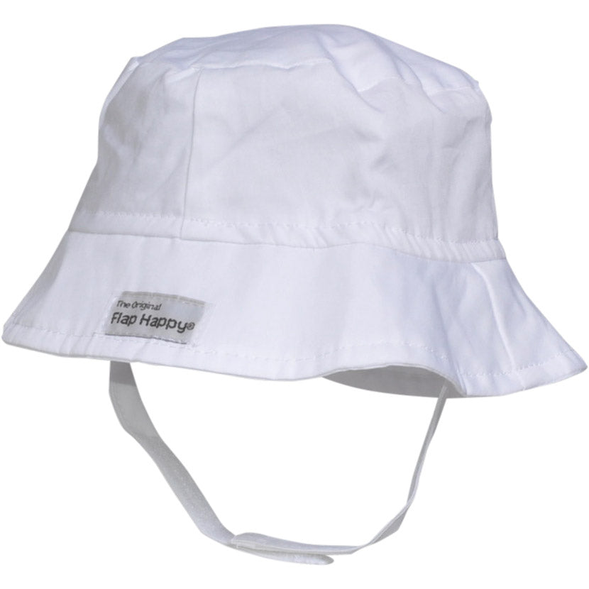White UPF 50 Beach Bucket Hat