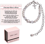 Baby to Bride Sterling Silver Cross Bracelet