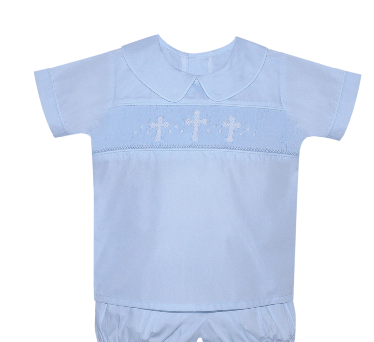 Blue Madison Cross Short Set