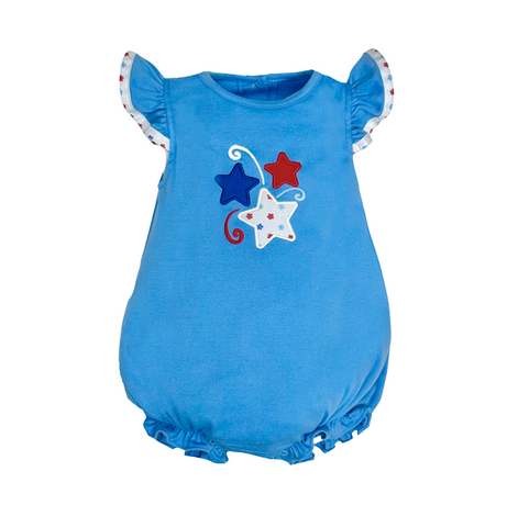 4th of July Angel Bubble, Periwinkle Knit